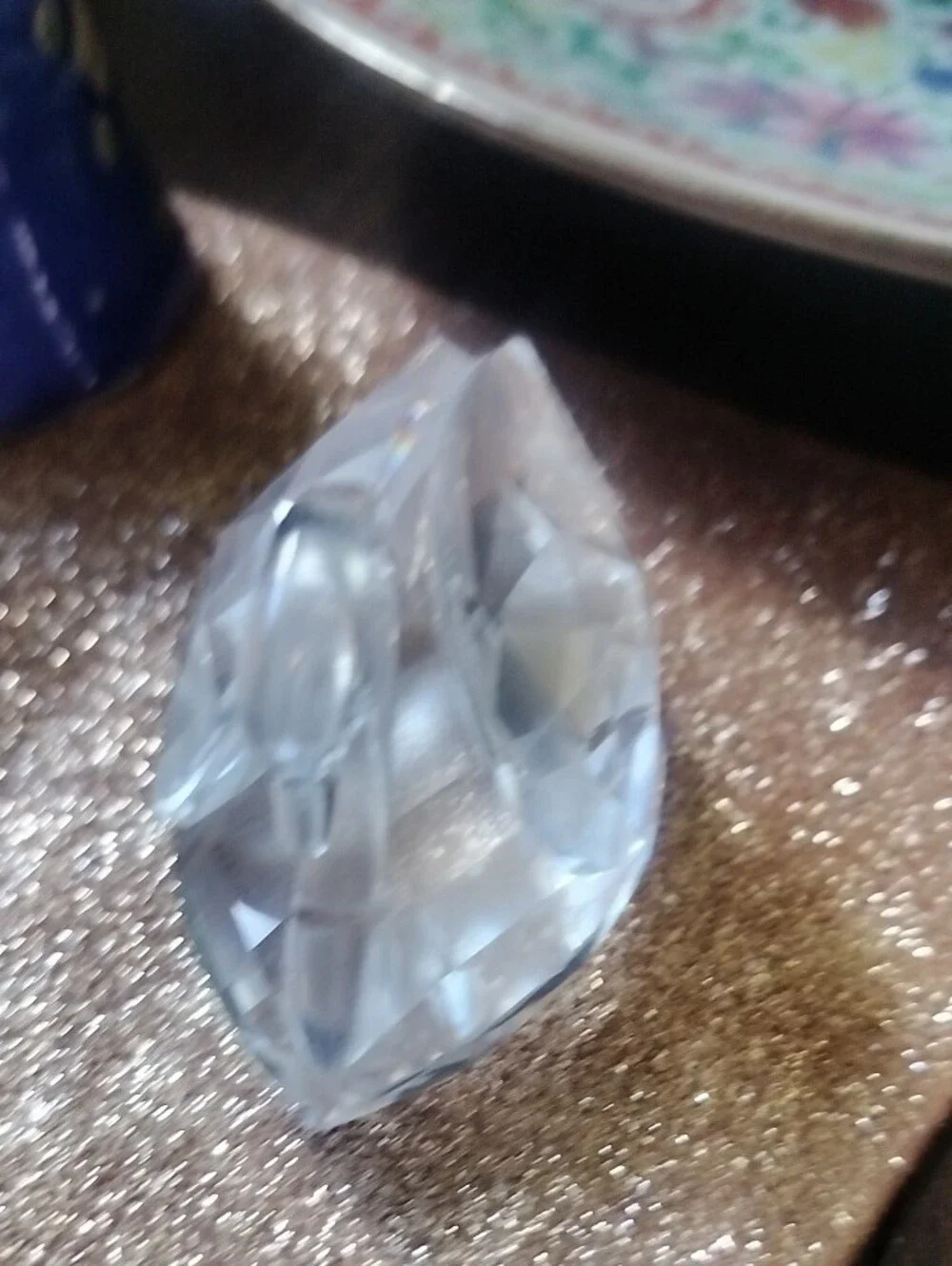 Swarsky Silver Crystal Faceted Swan Figurine
